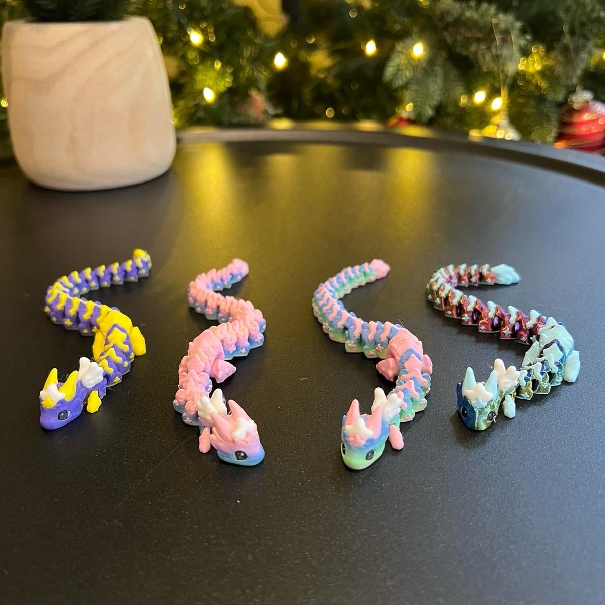 Limited Edition Mini Animals - Unique 3D Printed Articulated Figurines - Small Batch