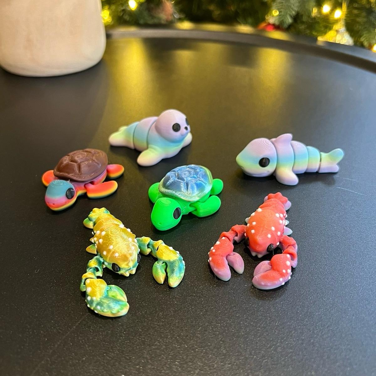 Limited Edition Mini Animals - Unique 3D Printed Articulated Figurines - Small Batch