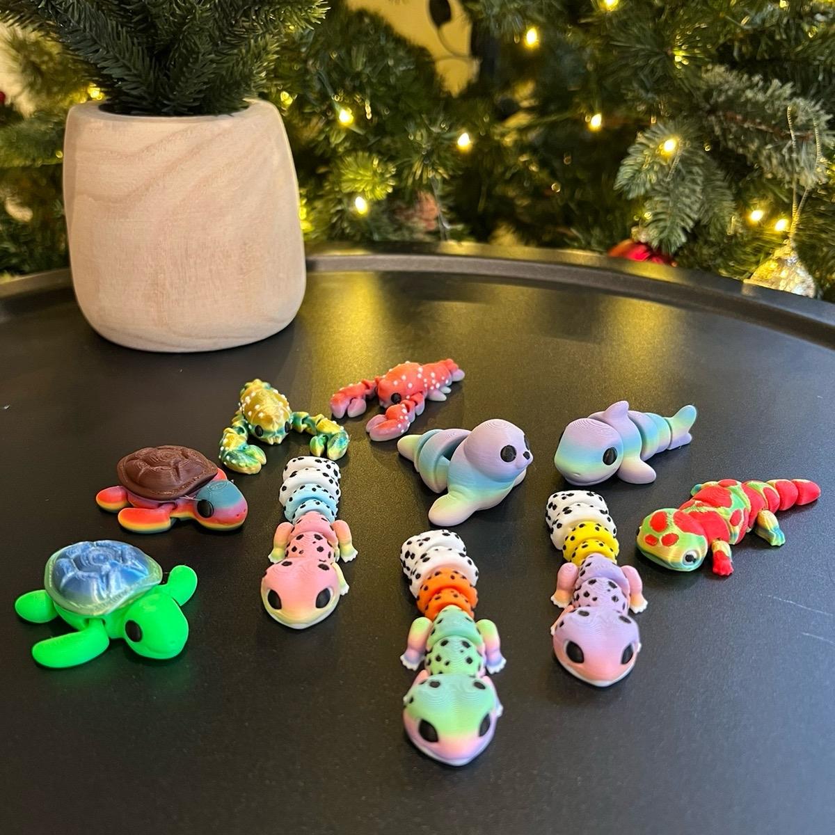 Limited Edition Mini Animals - Unique 3D Printed Articulated Figurines - Small Batch