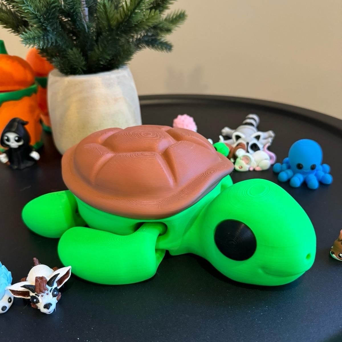 Giant cute animals - articulated, multicolor, 3d printed